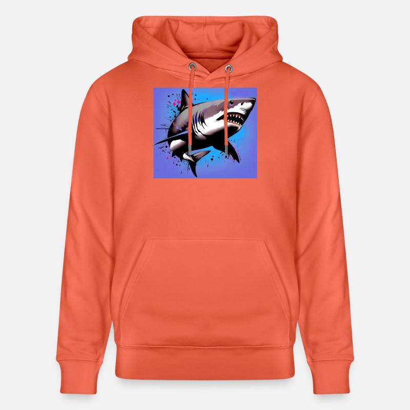Requin - Sweat à capuche bio CRUISER Stanley/Stella Unisexe - rouge clair