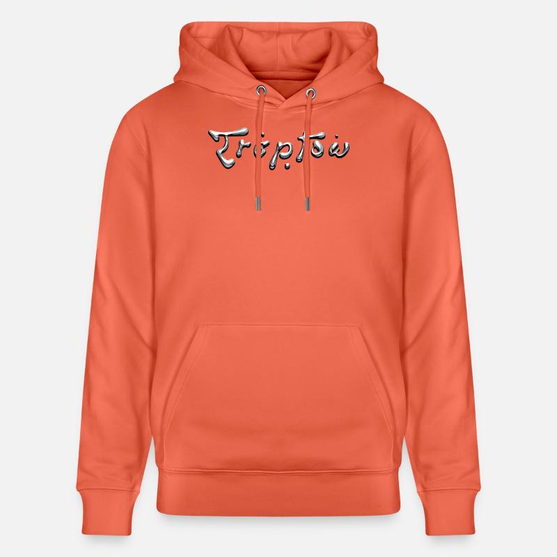 Typographie Treptow Liquid Chrome - Sweat à capuche bio CRUISER Stanley/Stella Unisexe - rouge clair