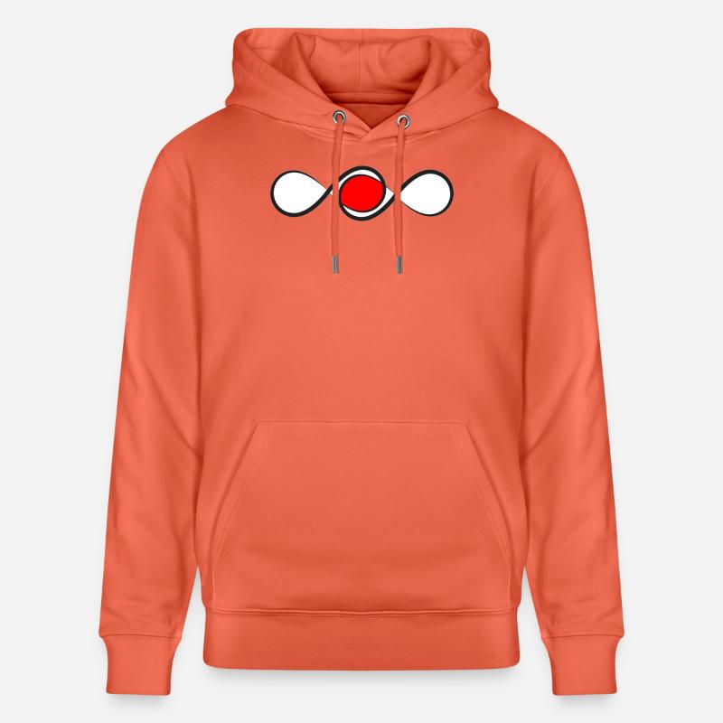 Ligne éternelle avec accent rouge - Sweat à capuche bio CRUISER Stanley/Stella Unisexe - rouge clair