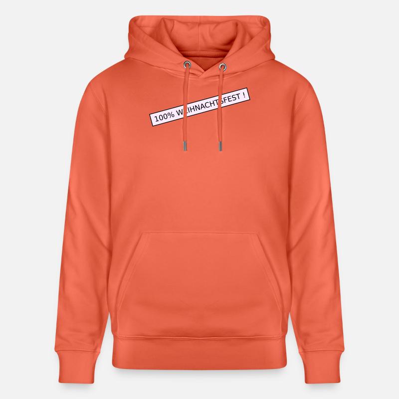 100 Prozent weihnachtsfest - Stanley/Stella Unisex Bio-Hoodie CRUISER  - Hellrot