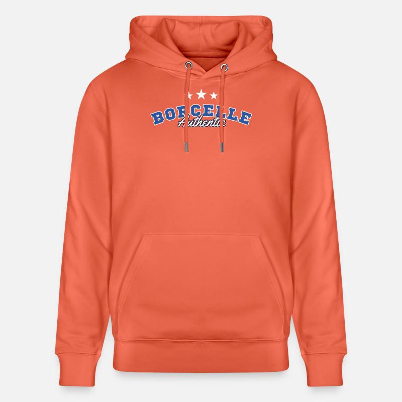 Borcelle Authentic College Script - Stanley/Stella Unisex Bio-Hoodie CRUISER  - Hellrot