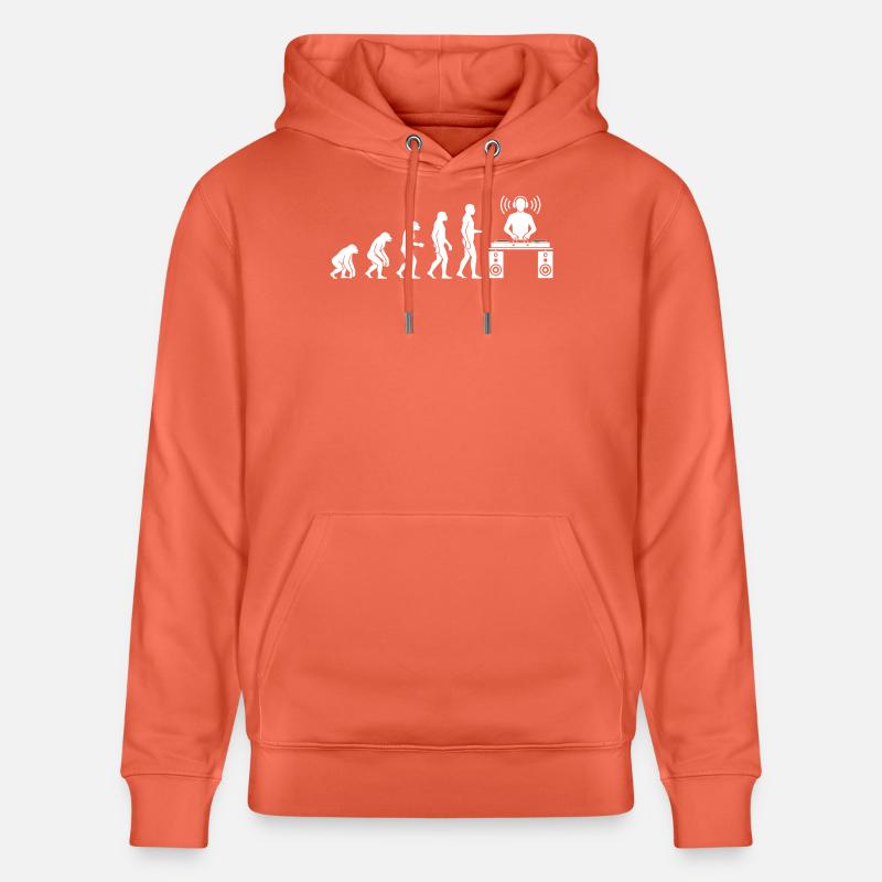 Evolution der Beats: DJ-Frontier - Stanley/Stella Unisex Bio-Hoodie CRUISER - Hellrot