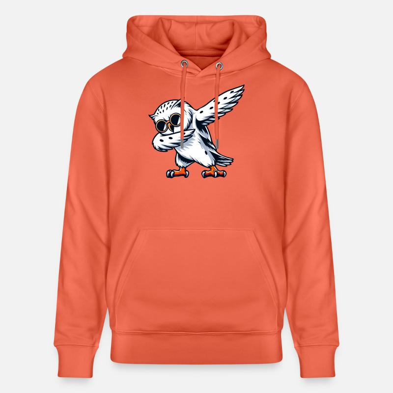 Coole Schneeeule Dabbing Pose - Stanley/Stella Unisex Bio-Hoodie CRUISER  - Hellrot