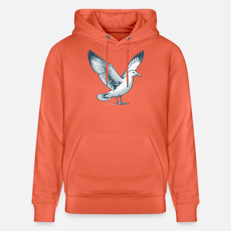 Möwe - Stanley/Stella Unisex Bio-Hoodie CRUISER  - Hellrot