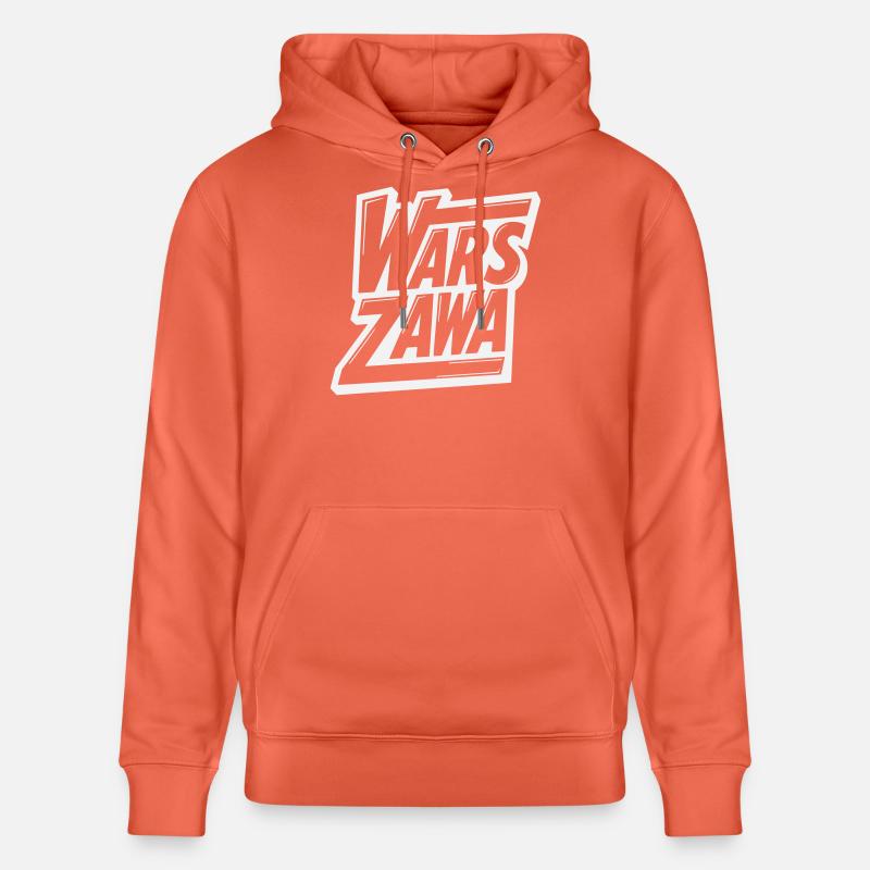 Varsovie, logo de Varsovie - Sweat à capuche bio CRUISER Stanley/Stella Unisexe - rouge clair