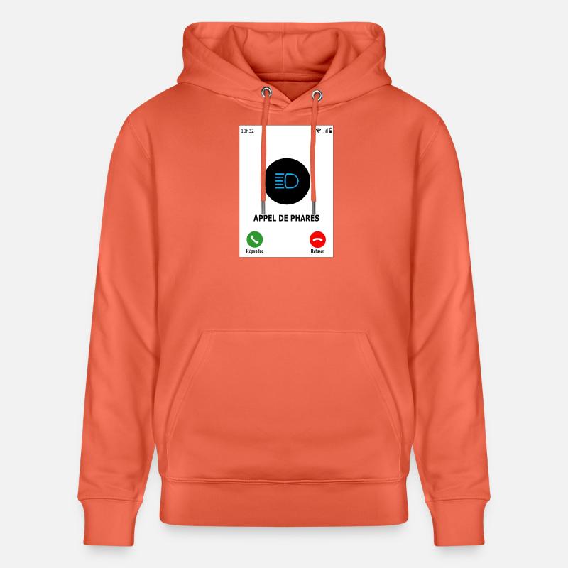Appel de phares - Sweat à capuche bio CRUISER Stanley/Stella Unisexe - rouge clair