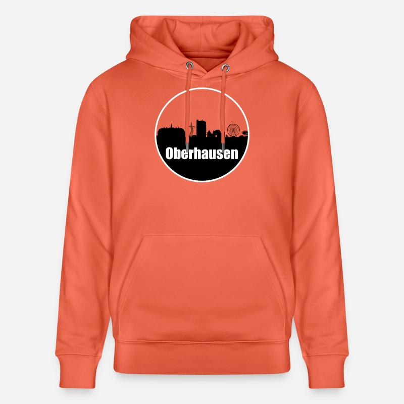 Oberhasuen Transparency Skyline - Sweat à capuche bio CRUISER Stanley/Stella Unisexe - rouge clair