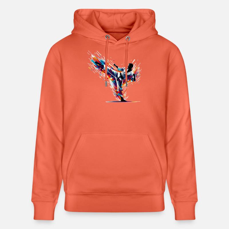 Explosion de karaté - Sweat à capuche bio CRUISER Stanley/Stella Unisexe - rouge clair