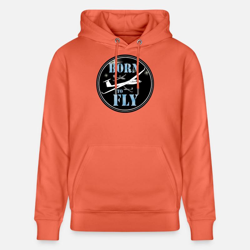 Né pour voler - Sweat à capuche bio CRUISER Stanley/Stella Unisexe - rouge clair