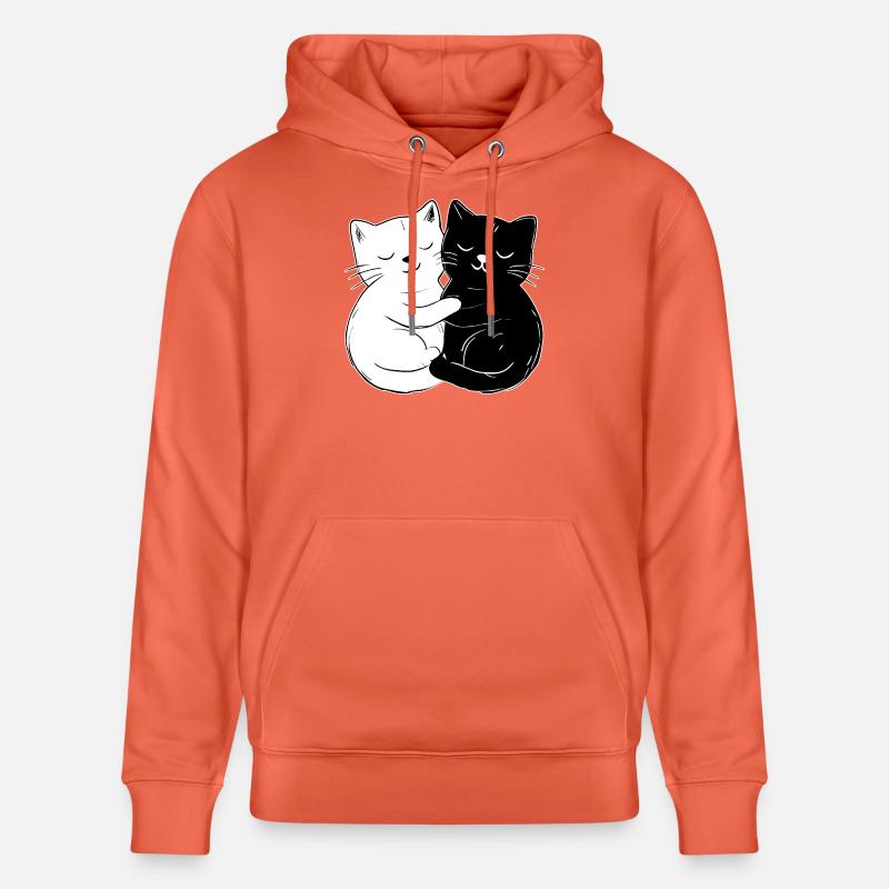 Chats mignons – simples et élégants - Sweat à capuche bio CRUISER Stanley/Stella Unisexe - rouge clair