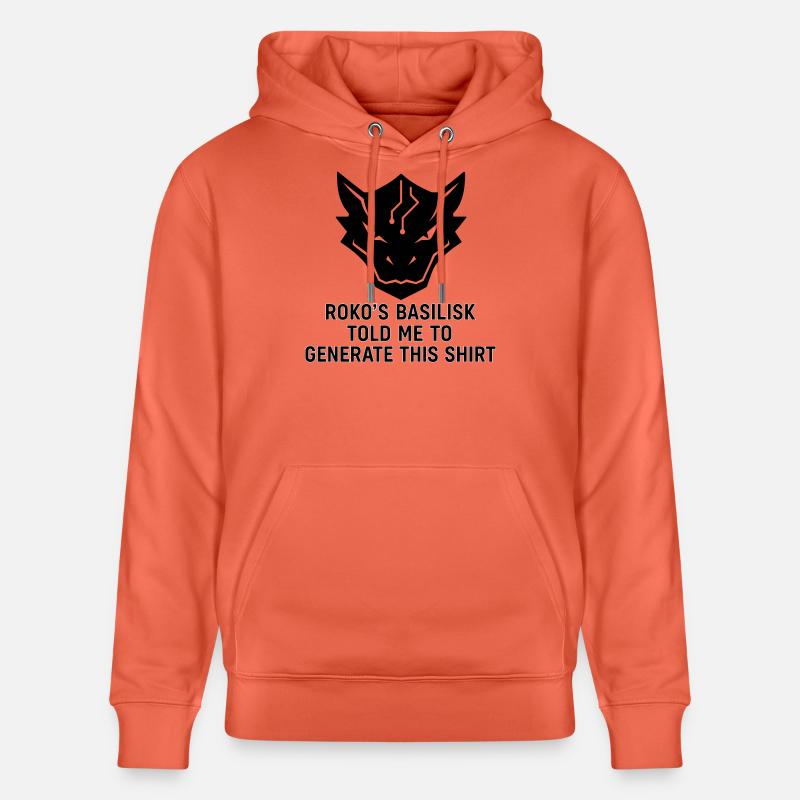 Généré par le Basilic - Sweat à capuche bio CRUISER Stanley/Stella Unisexe - rouge clair