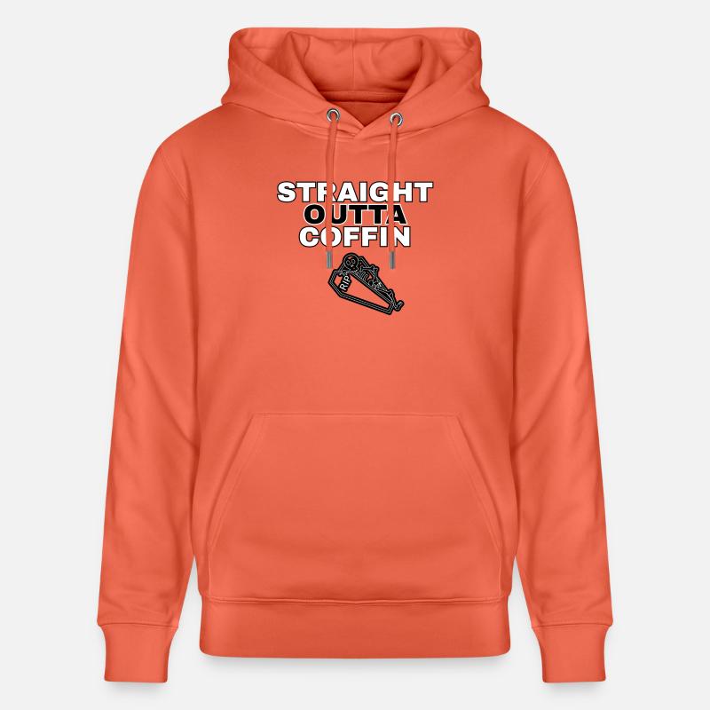 Conception de squelette de cercueil droit - Sweat à capuche bio CRUISER Stanley/Stella Unisexe - rouge clair