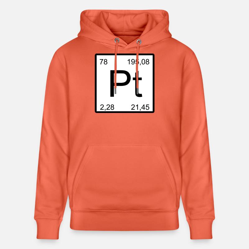 Platinum Pt Element Typog - Sweat à capuche bio CRUISER Stanley/Stella Unisexe - rouge clair