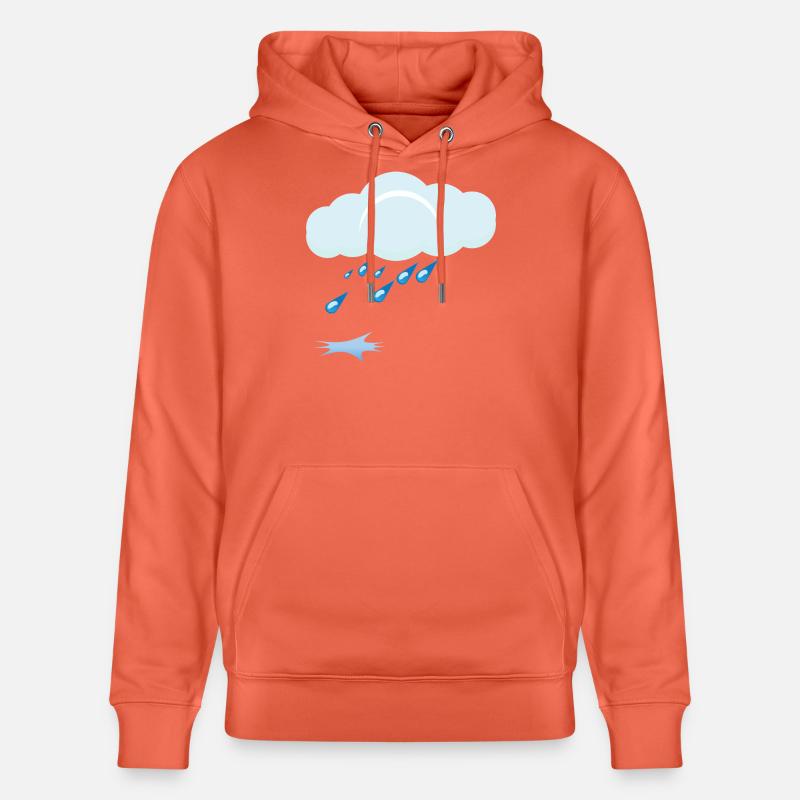 Rain - Stanley/Stella CRUISER Unisex Organic Hoodie - light red