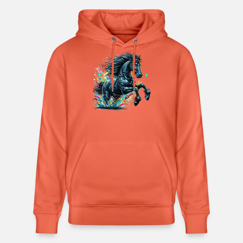 Cheval - Sweat à capuche bio CRUISER Stanley/Stella Unisexe - rouge clair