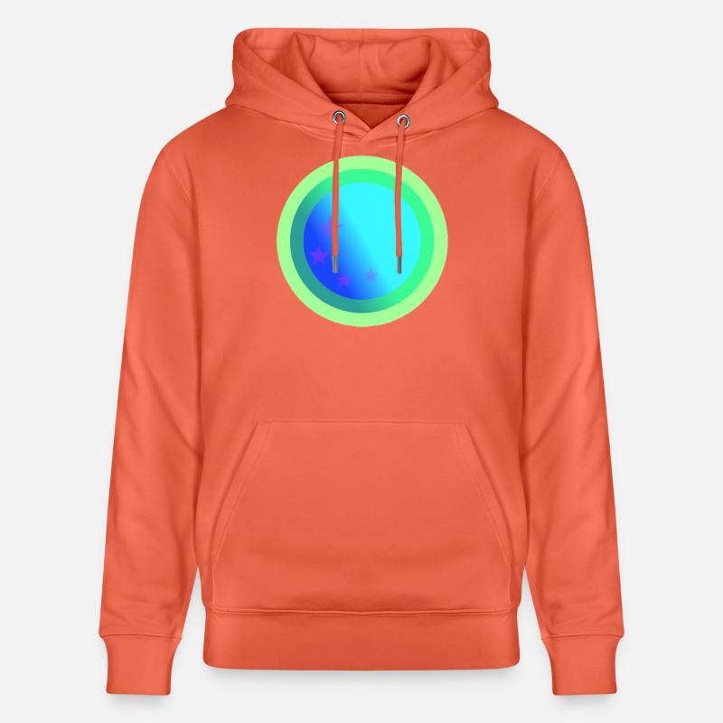 Conception de constellations bleues célestes - Sweat à capuche bio CRUISER Stanley/Stella Unisexe - rouge clair