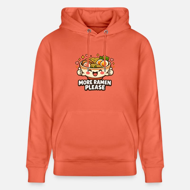 Bol de nouilles ramen mignons - Sweat à capuche bio CRUISER Stanley/Stella Unisexe - rouge clair