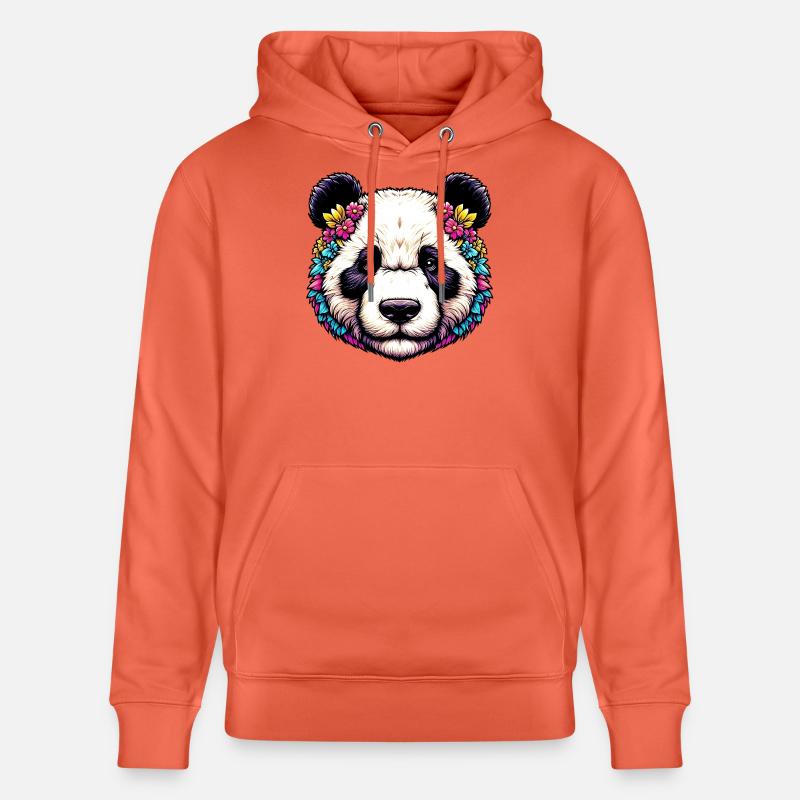 Panda - Sweat à capuche bio CRUISER Stanley/Stella Unisexe - rouge clair