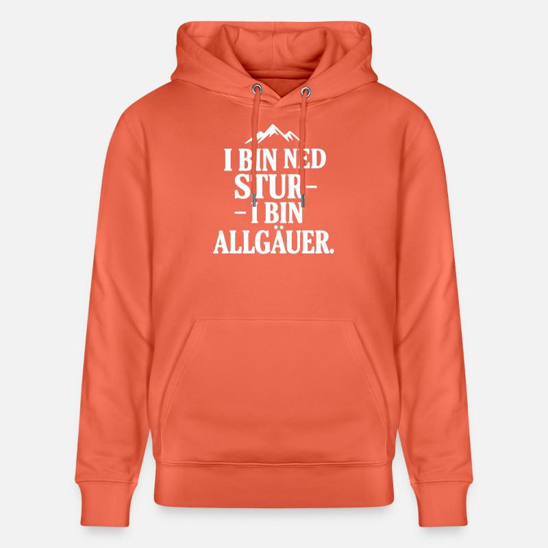 Fierté du dialecte de l’Allgäu - Sweat à capuche bio CRUISER Stanley/Stella Unisexe - rouge clair