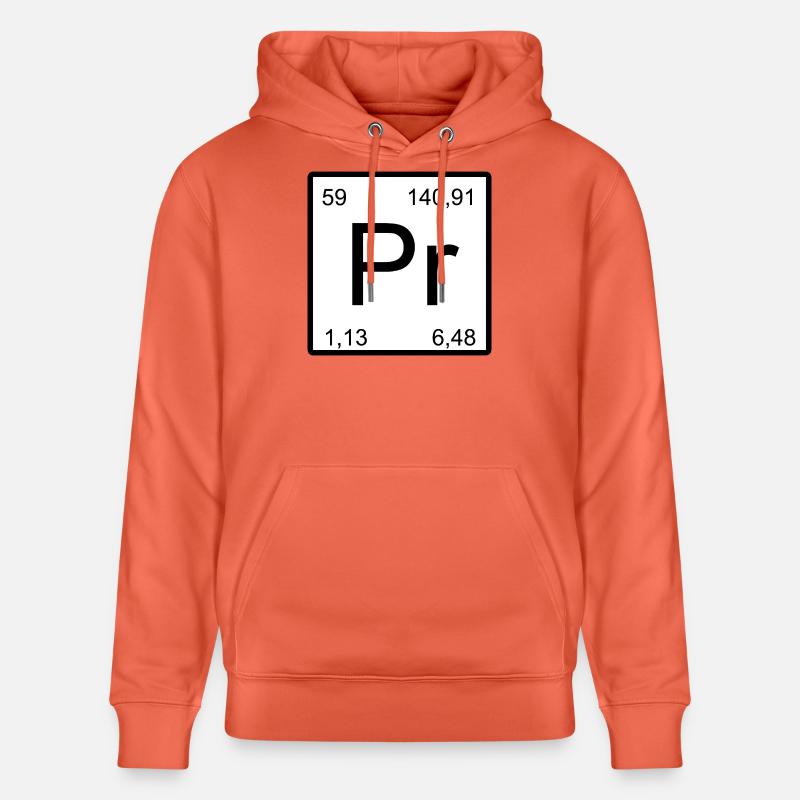 Conception minimale Pr-Element - Sweat à capuche bio CRUISER Stanley/Stella Unisexe - rouge clair