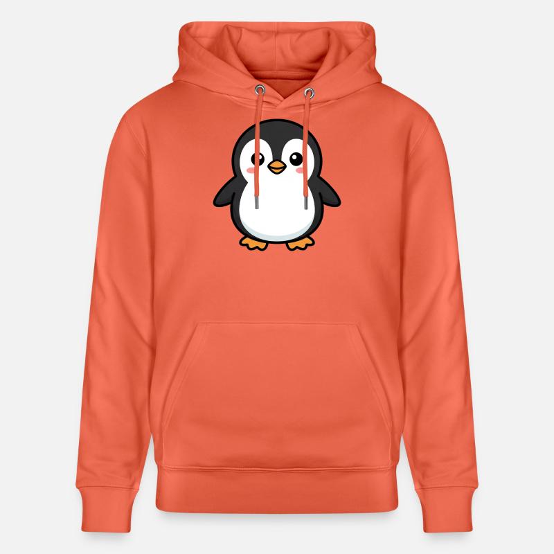 Adorable Penguin Pixel Pal - Sweat à capuche bio CRUISER Stanley/Stella Unisexe - rouge clair
