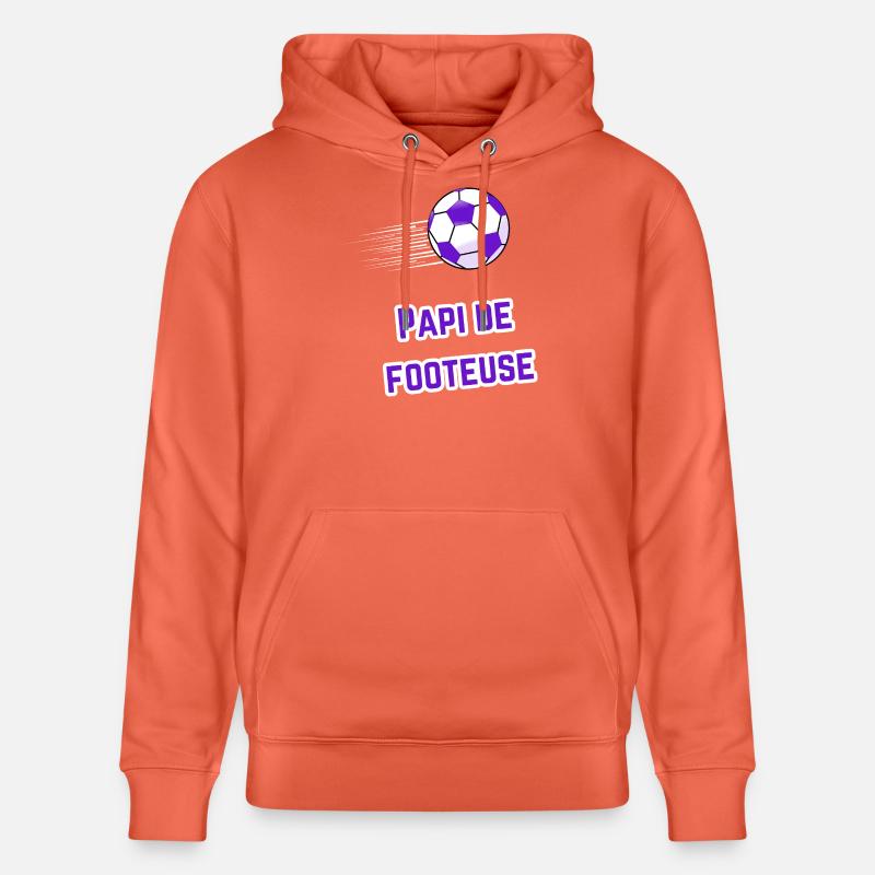 Tee-Shirt Papi Supporter footeuse - Sweat à capuche bio CRUISER Stanley/Stella Unisexe - rouge clair