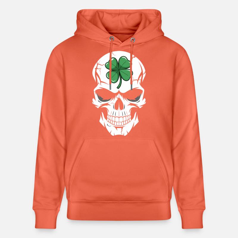 Fusion du crâne de trèfle - Sweat à capuche bio CRUISER Stanley/Stella Unisexe - rouge clair