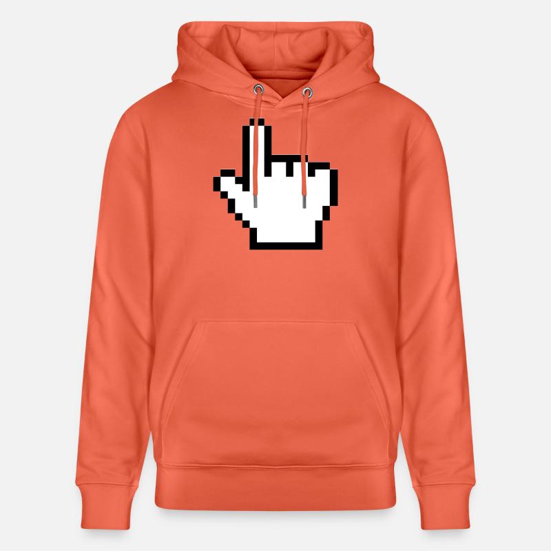 Main de souris originale - Sweat à capuche bio CRUISER Stanley/Stella Unisexe - rouge clair