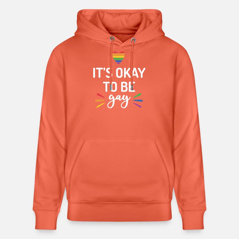 C’est normal d’être gay - Sweat à capuche bio CRUISER Stanley/Stella Unisexe - rouge clair