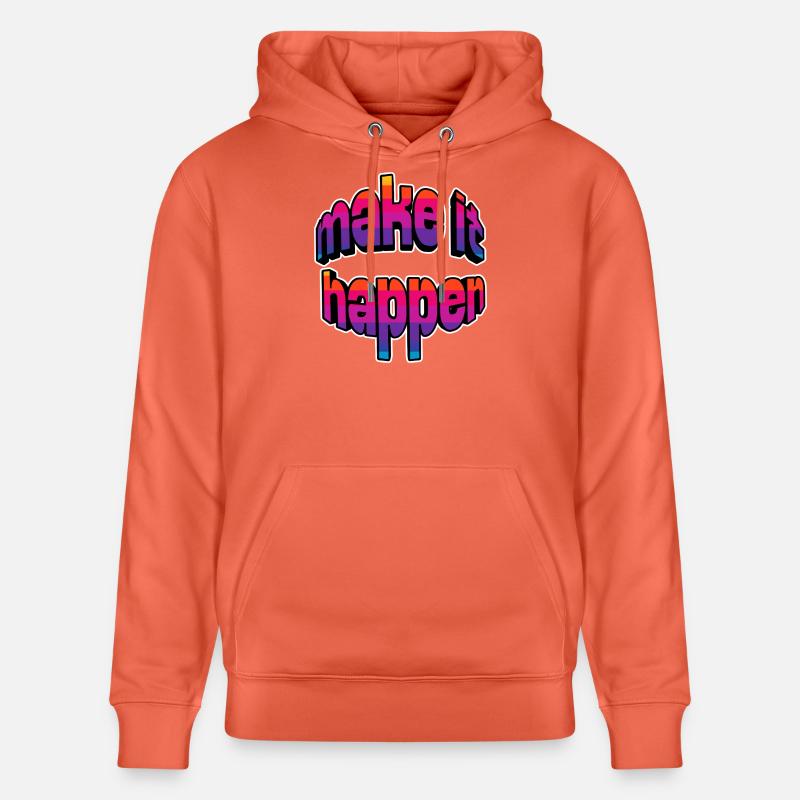 Make It Happen Gradient - Stanley/Stella Unisex Bio-Hoodie CRUISER  - Hellrot