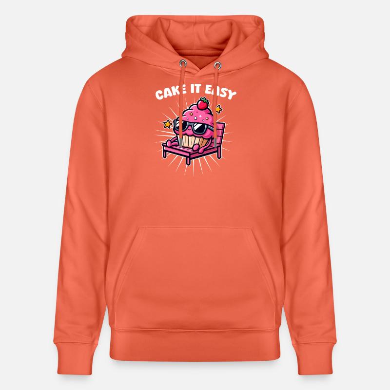 Cupcake Chill Cake It Easy - Sweat à capuche bio CRUISER Stanley/Stella Unisexe - rouge clair