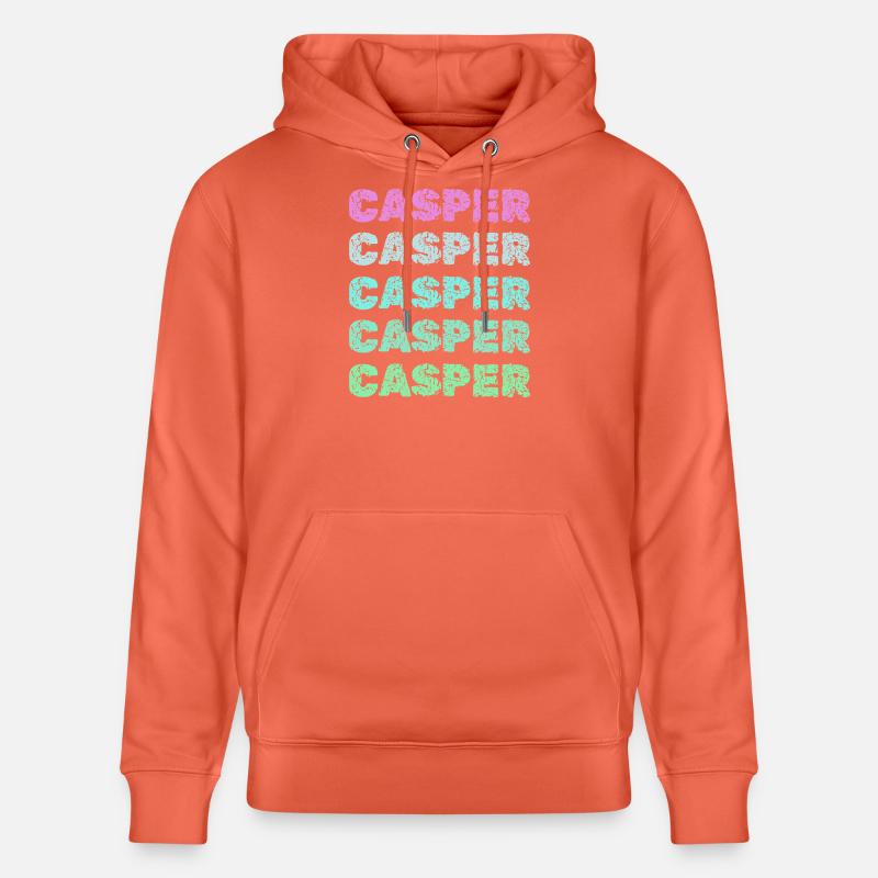 Casper comme nom - Sweat à capuche bio CRUISER Stanley/Stella Unisexe - rouge clair