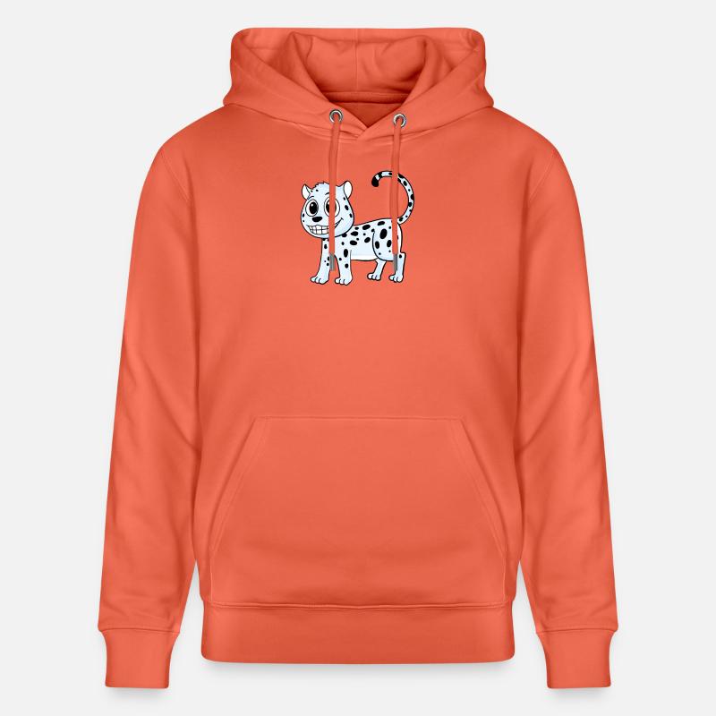 Léopard des neiges Léopard - Sweat à capuche bio CRUISER Stanley/Stella Unisexe - rouge clair