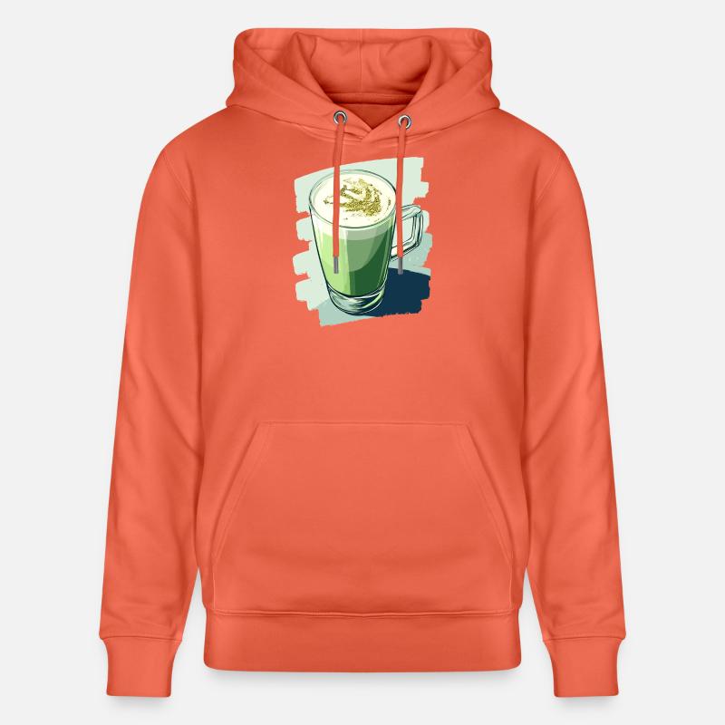 Matcha Latte Lover Thé vert - Sweat à capuche bio CRUISER Stanley/Stella Unisexe - rouge clair