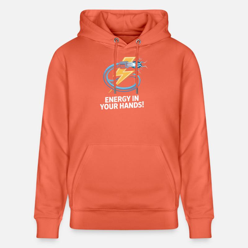 Conception de l'éclairage électrique - Sweat à capuche bio CRUISER Stanley/Stella Unisexe - rouge clair