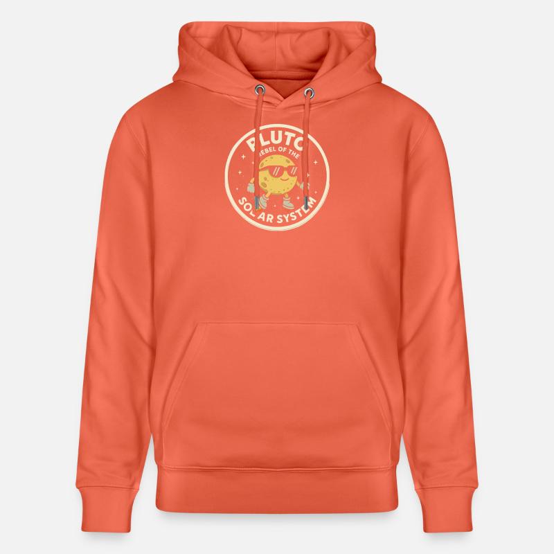 Pluton : rebelle du système solaire - Sweat à capuche bio CRUISER Stanley/Stella Unisexe - rouge clair