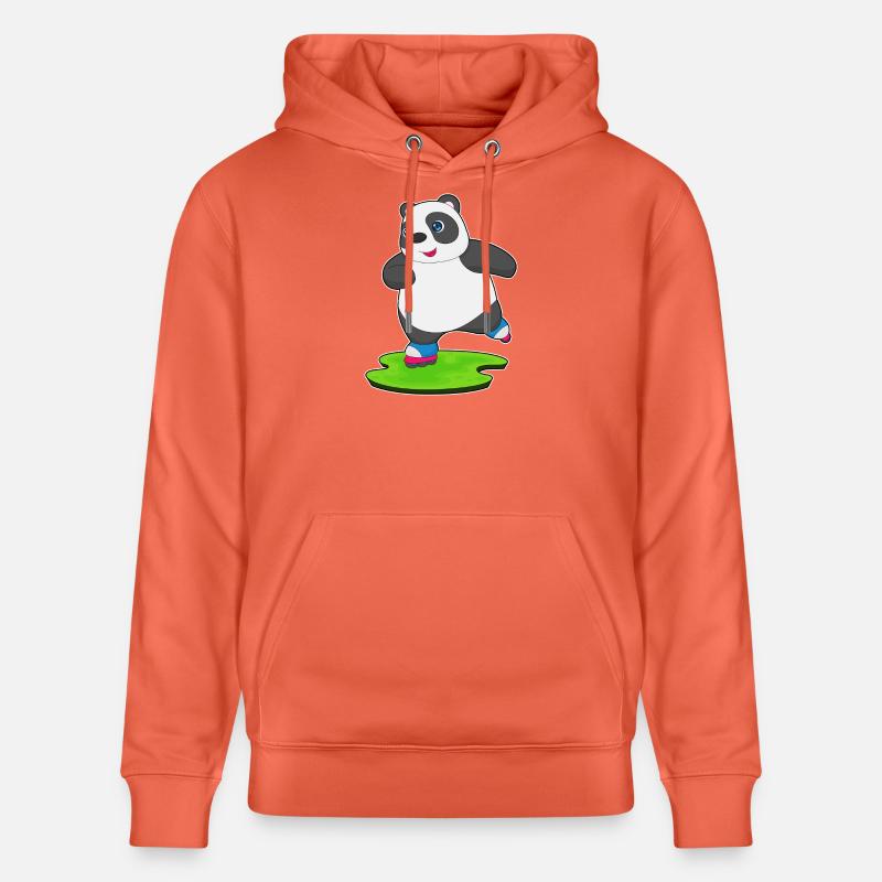 Panda Rollers Rollers Sport - Sweat à capuche bio CRUISER Stanley/Stella Unisexe - rouge clair