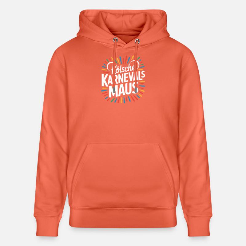 Kölsche Karnevalsmaus Karneval Köln Kölner Maus - Stanley/Stella Unisex Bio-Hoodie CRUISER  - Hellrot