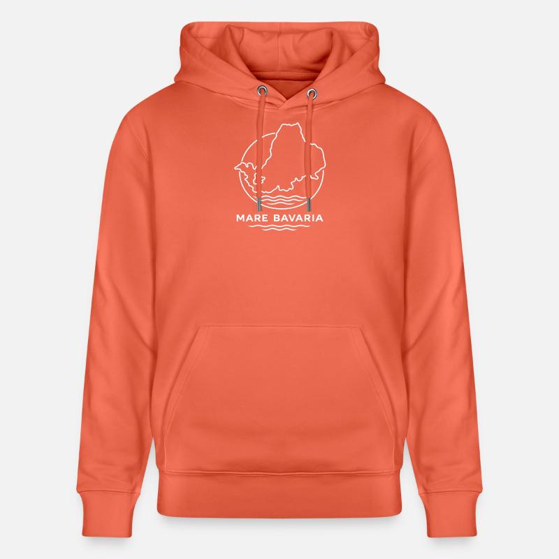 Mer de Bavière - Mare Bavière - Sweat à capuche bio CRUISER Stanley/Stella Unisexe - rouge clair