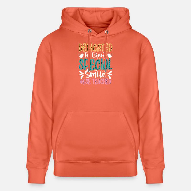Cadeaux pour les enseignants ESE - Sweat à capuche bio CRUISER Stanley/Stella Unisexe - rouge clair