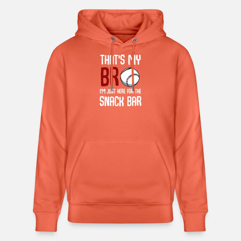 Baseball Snack Bar Tee - Sweat à capuche bio CRUISER Stanley/Stella Unisexe - rouge clair