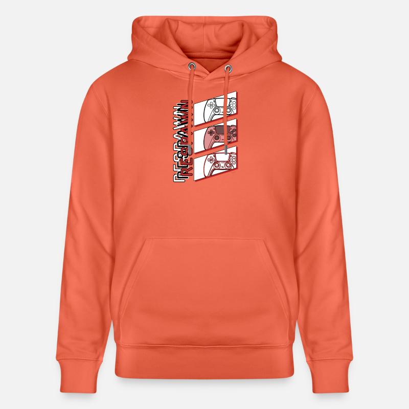 Réapparition - Sweat à capuche bio CRUISER Stanley/Stella Unisexe - rouge clair