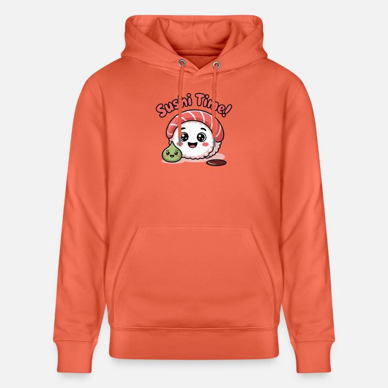 Icône du Sushi Time Roll - Sweat à capuche bio CRUISER Stanley/Stella Unisexe - rouge clair