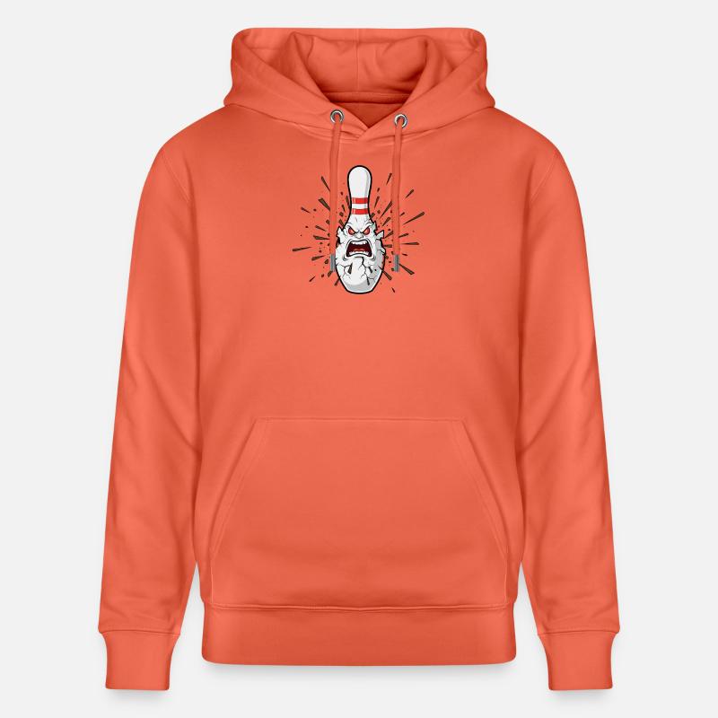 Quille de bowling en colère - Sweat à capuche bio CRUISER Stanley/Stella Unisexe - rouge clair