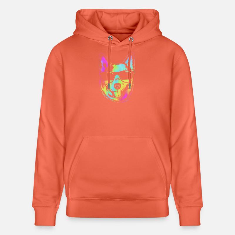 Bouvier australien chien - Sweat à capuche bio CRUISER Stanley/Stella Unisexe - rouge clair