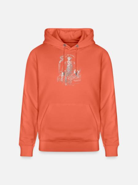 George Washington Grilling BBQ - Stanley/Stella CRUISER Unisex Organic Hoodie - light red