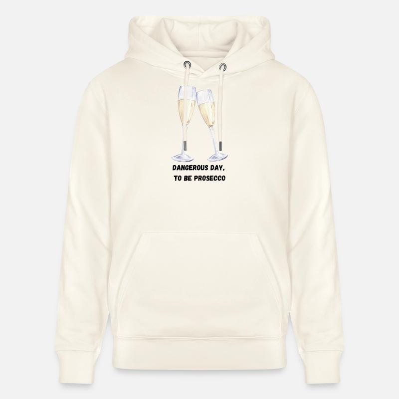 Verres Prosecco - Sweat à capuche bio CRUISER Stanley/Stella Unisexe - blanc nature