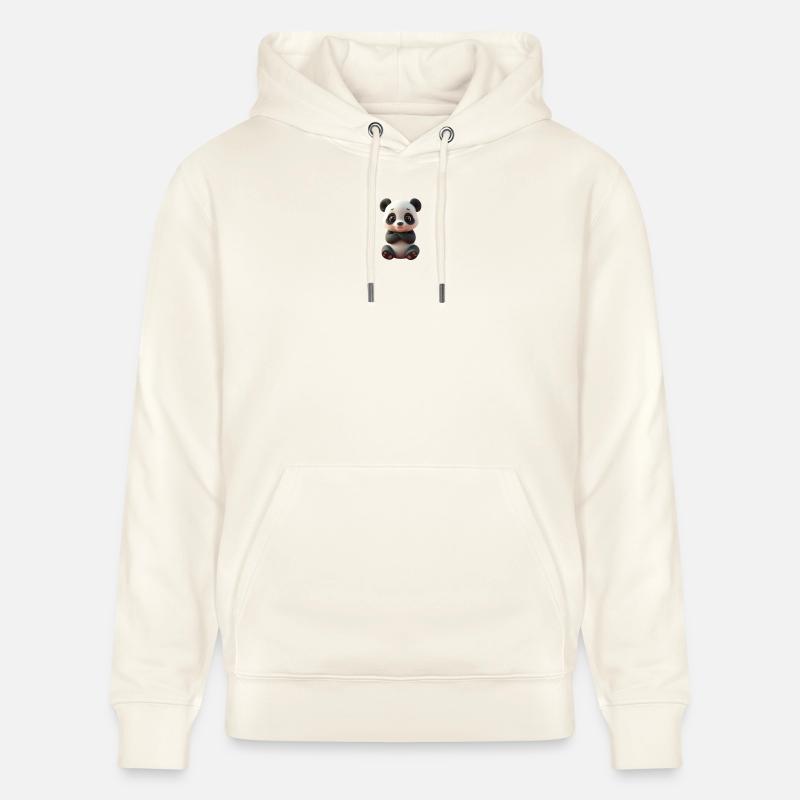 Panda le plus mignon - Sweat à capuche bio CRUISER Stanley/Stella Unisexe - blanc nature