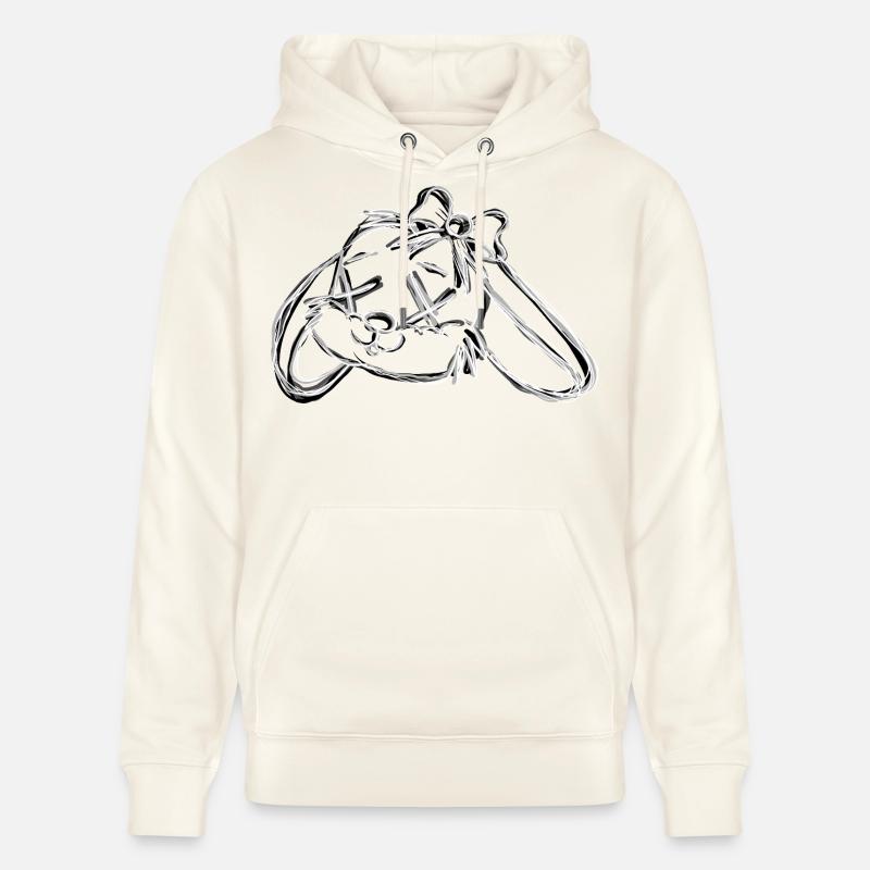 Dead Bunny Grey - Sweat à capuche bio CRUISER Stanley/Stella Unisexe - blanc nature