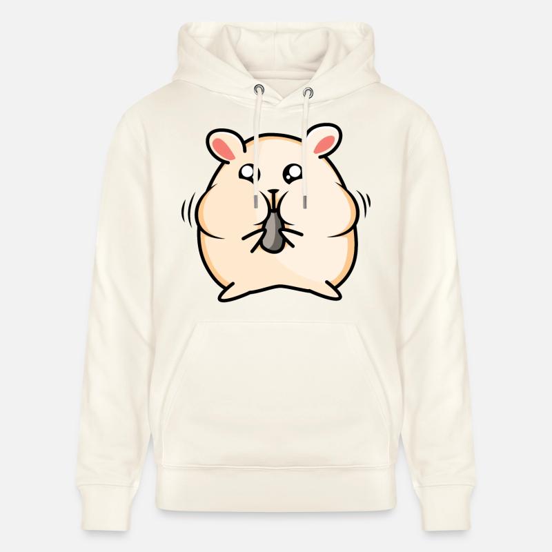 Conception de hamster - Sweat à capuche bio CRUISER Stanley/Stella Unisexe - blanc nature